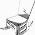 Image result for Rocking Chair Black and White