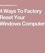 Image result for Do a Hard Reset On Windows 7