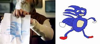 Image result for Sonic Meme Drawing