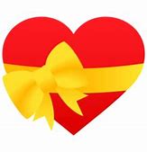Image result for Heart with Yellow Ribbon Emoji