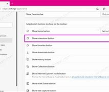 Image result for Edge Show Extensions On Toolbar