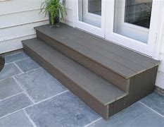 Image result for Pre-Made Wooden Porch Steps