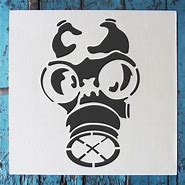 Image result for Cool Graffiti Gas Mask Stencils