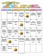 Image result for 30-Day Meal Plan Calendar