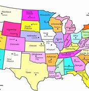 Image result for Us Map with Labels