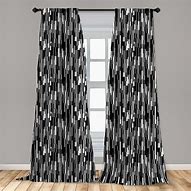 Image result for Gray Black and White Striped Curtains