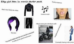 Image result for Edgy Girl Starter Pack