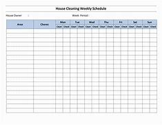 Image result for 6s Cleaning Schedule Template