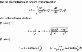 Image result for Random Error Equation