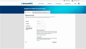 Image result for SiriusXM My Account