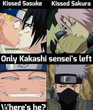 Image result for Naruto Kiss Sasuke Meme
