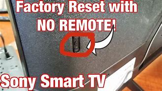 Image result for How to Factory Reset a Sony TV