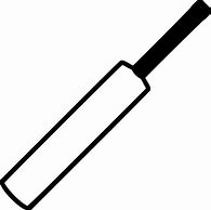 Image result for Cricket Bat Black and White Icon