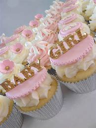 Image result for Homemade Baby Shower Cupcakes