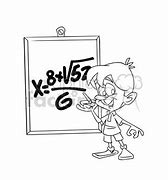 Image result for Maths Cartoon Black and White