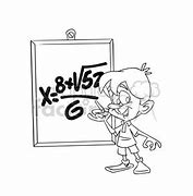 Image result for Maths Cartoon Black and White