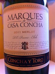 Image result for Concha y Toro Merlot Marques Casa Concha