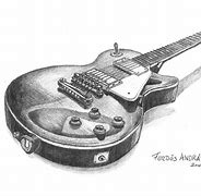 Image result for Les Paul Drawing