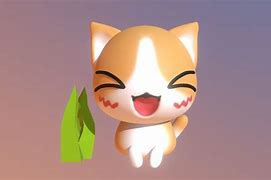 Image result for White Cat 3D Meme