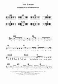 Image result for I Will Survive Sheet Music