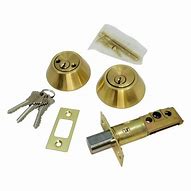 Image result for Deadbolt Lock with Key Inside