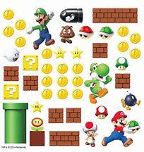 Image result for Mario Brothers Stickers