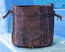 Image result for Hand Tooled Leather Bucket Purse