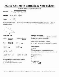 Image result for Sat Math Notes