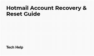 Image result for Reset Hotmail Email Password