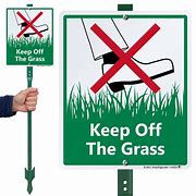 Image result for Keep Off the Grass at School Clip Art