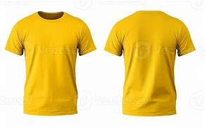 Image result for Yellow T-Shirt Front and Back Template