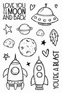 Image result for Aesthetic Easy Things to Draw Space for Kids in Color Shooting Star