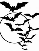 Image result for Halloween Bat Black and White