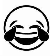 Image result for Emoji Joy Black and White