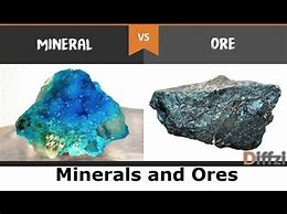 Image result for Difference Between Minerals and Ores