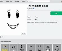 Image result for Realistic Winning Smile Roblox
