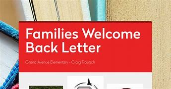 Image result for Welcome Back Letter Parent Teacher