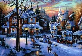 Image result for Christmas Village Wallpaper
