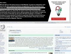 Image result for Wikipedia Donation Page
