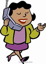 Image result for Lady On Phone Clip Art