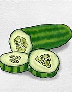 Image result for How to Draw a Funny Cucumber