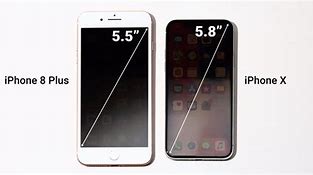 Image result for iPhone 8 Plus Size vs iPhone X