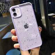Image result for Purple Phone with Clear Speck Glitter Case
