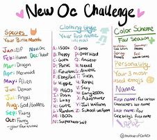 Image result for 10 Day OC Challenge