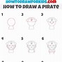 Image result for Pirate Drawing Easy