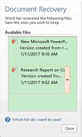 Image result for AutoRecover PowerPoint
