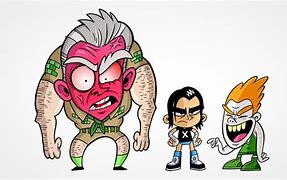 Image result for Cartoon WWE Superstars