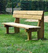 Image result for Outdoor Wood Park Benches