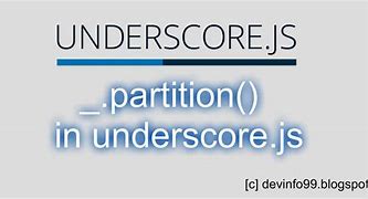 Image result for Underscore Example