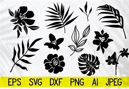 Image result for Flower Leaves SVG Black and White